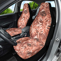 Hawaii Red Brown Tropical Leaves Car Seat Cover - Polynesian Pride
