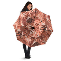 Hawaii Red Brown Tropical Leaves Umbrella LT01 - Polynesian Pride