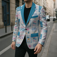 Hawaii Coastal Summer Postcard Blazer