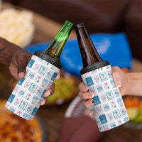 Hawaii Coastal Summer Postcard 4 in 1 Can Cooler Tumbler