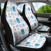Hawaii Coastal Summer Postcard Car Seat Cover