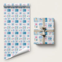 Hawaii Coastal Summer Postcard Wrapping Paper