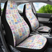 Aloha Summer Posters Grunge Textures Car Seat Cover