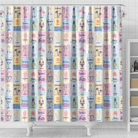 Aloha Summer Posters Grunge Textures Shower Curtain