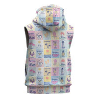 Aloha Summer Posters Grunge Textures Sleeveless Hoodie