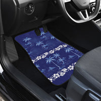 Blue Hawaii Palm Tree Hibiscus Car Mats Fantasy Summer Vibe LT01 - Polynesian Pride