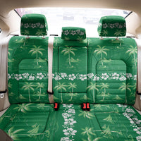 Green Hawaii Palm Tree Hibiscus Back Car Seat Cover Fantasy Summer Vibe LT01 - Polynesian Pride