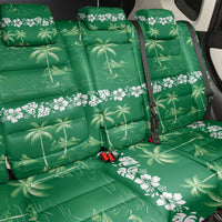 Green Hawaii Palm Tree Hibiscus Back Car Seat Cover Fantasy Summer Vibe LT01 - Polynesian Pride