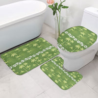 Olive Green Hawaii Palm Tree Hibiscus Bathroom Set Fantasy Summer Vibe LT01 - Polynesian Pride