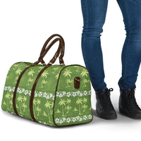 Olive Green Hawaii Palm Tree Hibiscus Travel Bag Fantasy Summer Vibe LT01 - Polynesian Pride