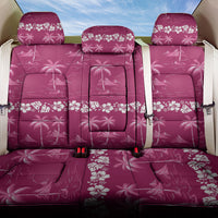 Pink Hawaii Palm Tree Hibiscus Back Car Seat Cover Fantasy Summer Vibe LT01 One Size Pink - Polynesian Pride
