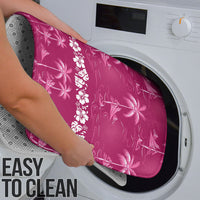 Pink Hawaii Palm Tree Hibiscus Bathroom Set Fantasy Summer Vibe LT01 - Polynesian Pride