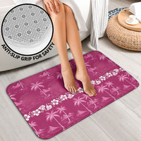 Pink Hawaii Palm Tree Hibiscus Bathroom Set Fantasy Summer Vibe LT01 - Polynesian Pride