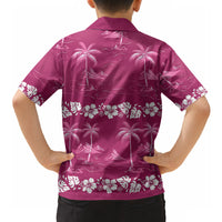 Pink Hawaii Palm Tree Hibiscus Hawaiian Shirt Fantasy Summer Vibe LT01 - Polynesian Pride