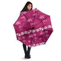 Pink Hawaii Palm Tree Hibiscus Umbrella Fantasy Summer Vibe LT01 - Polynesian Pride
