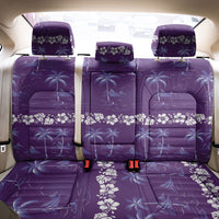 Purple Hawaii Palm Tree Hibiscus Back Car Seat Cover Fantasy Summer Vibe LT01 - Polynesian Pride