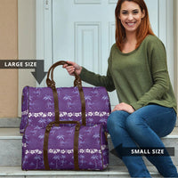 Purple Hawaii Palm Tree Hibiscus Travel Bag Fantasy Summer Vibe LT01 - Polynesian Pride