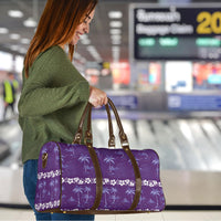 Purple Hawaii Palm Tree Hibiscus Travel Bag Fantasy Summer Vibe LT01 - Polynesian Pride