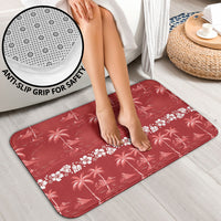 Red Hawaii Palm Tree Hibiscus Bathroom Set Fantasy Summer Vibe LT01 - Polynesian Pride