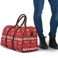Red Hawaii Palm Tree Hibiscus Travel Bag Fantasy Summer Vibe LT01 - Polynesian Pride