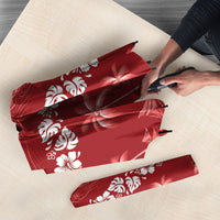 Red Hawaii Palm Tree Hibiscus Umbrella Fantasy Summer Vibe LT01 - Polynesian Pride