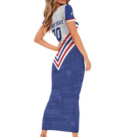 Custom Toa Samoa Rugby Short Sleeve Bodycon Dress 1992-1993 Special Edition - Polynesian Pride