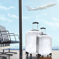 Plumeria Floral White Sunday Luggage Cover LT01 - Polynesian Pride