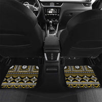 Fiji Masi Tapa Pattern Yellow Car Mats - Polynesian Pride