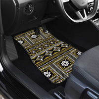 Fiji Masi Tapa Pattern Yellow Car Mats - Polynesian Pride