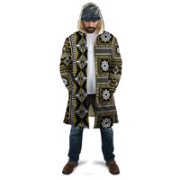 Fiji Masi Tapa Pattern Yellow Cloak - Polynesian Pride