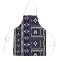 Fiji Masi Tapa Pattern Purple Apron - Polynesian Pride