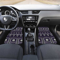Fiji Masi Tapa Pattern Purple Car Mats - Polynesian Pride