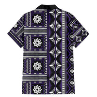 Fiji Masi Tapa Pattern Purple Family Matching Mermaid Dress and Hawaiian Shirt - Polynesian Pride