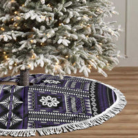 Fiji Masi Tapa Pattern Purple Tree Skirt - Polynesian Pride