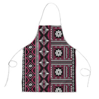 Fiji Masi Tapa Pattern Pink Apron - Polynesian Pride