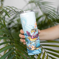 Hawaii Flamingo Skinny Tumbler Plumeria Tropical Beach LT01 - Polynesian Pride