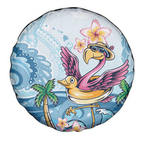 Hawaii Flamingo Spare Tire Cover Plumeria Tropical Beach LT01 - Polynesian Pride