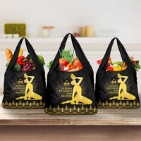Haiti Neg Marron Gold Grocery Bag Lespwa pa anyen san aksyon LT01 3-pack One Size Gold - Polynesian Pride