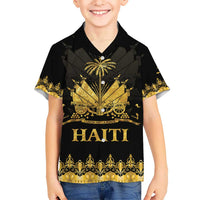 Haiti Neg Marron Gold Kid Hawaiian Shirt Lespwa pa anyen san aksyon