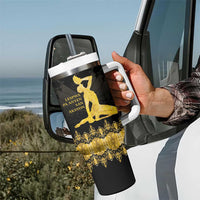 Haiti Neg Marron Gold Tumbler With Handle Lespwa pa anyen san aksyon