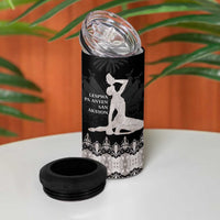 Haiti Neg Marron Silver 4 in 1 Can Cooler Tumbler Hope is Nothing Without Action