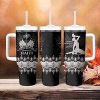 Haiti Neg Marron Silver Tumbler With Handle Hope is Nothing Without Action