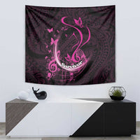 Survivor Melody Pink Tapestry Breast Cancer Polynesian Pattern LT01 - Polynesian Pride