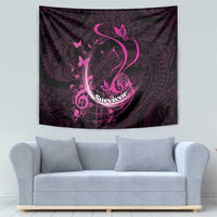 Survivor Melody Pink Tapestry Breast Cancer Polynesian Pattern LT01 - Polynesian Pride