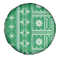 Fiji Masi All Green Spare Tire Cover Tapa Pattern - Polynesian Pride