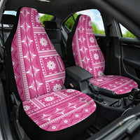 Fiji Masi All Pink Car Seat Cover Tapa Pattern - Polynesian Pride