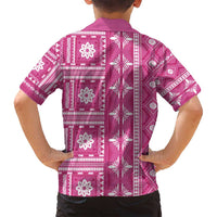 Fiji Masi All Pink Family Matching Puletasi and Hawaiian Shirt Tapa Pattern - Polynesian Pride