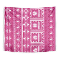 Fiji Masi All Pink Tapestry Tapa Pattern - Polynesian Pride