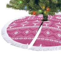 Fiji Masi All Pink Tree Skirt Tapa Pattern - Polynesian Pride
