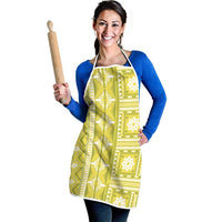 Fiji Masi All Yellow Apron Tapa Pattern - Polynesian Pride